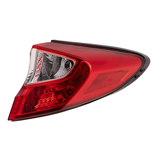 Brock Replacement Passenger Tail Light Quarter Panel Body Mounted Lens Compatible with 2018-2019 C-HR