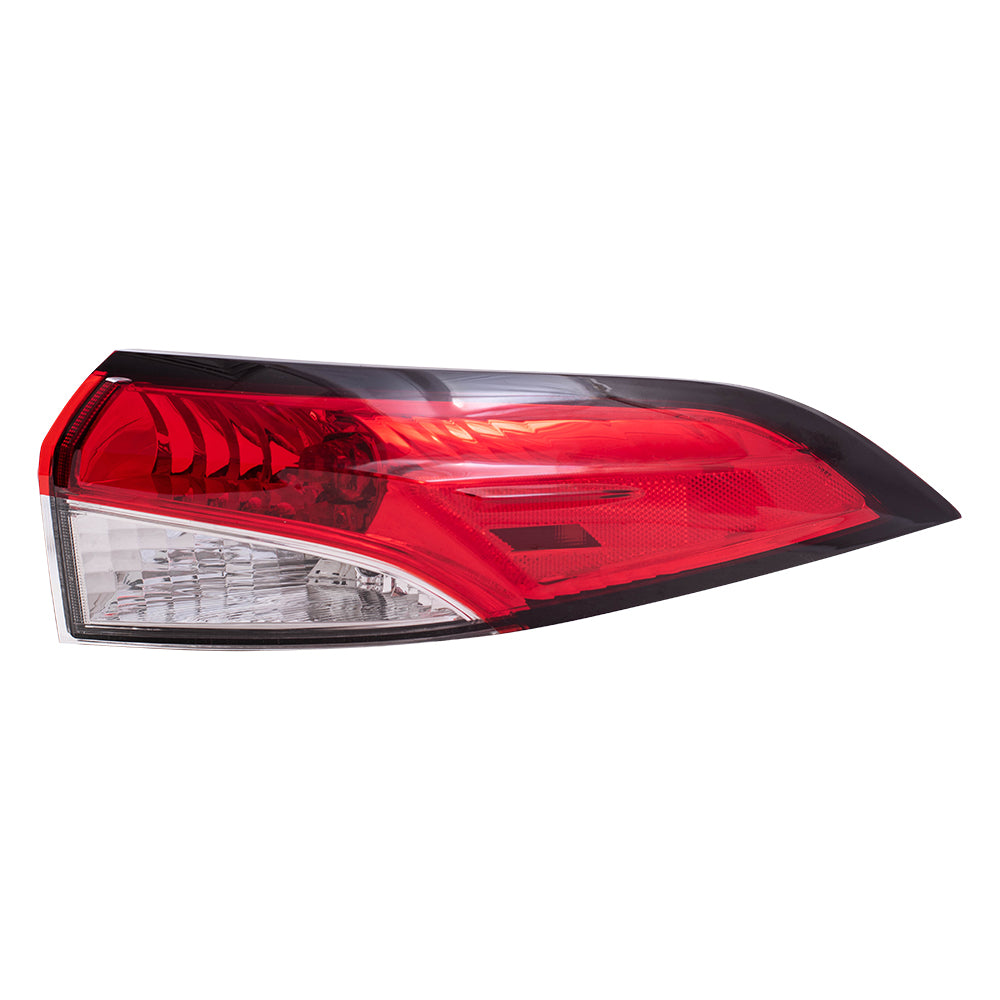 Brock Replacement Drivers and Passengers Tail Light Assemblies Red and Clear Lens Quarter Mounted Compatible with 2020 Corolla Sedan Built in Japan