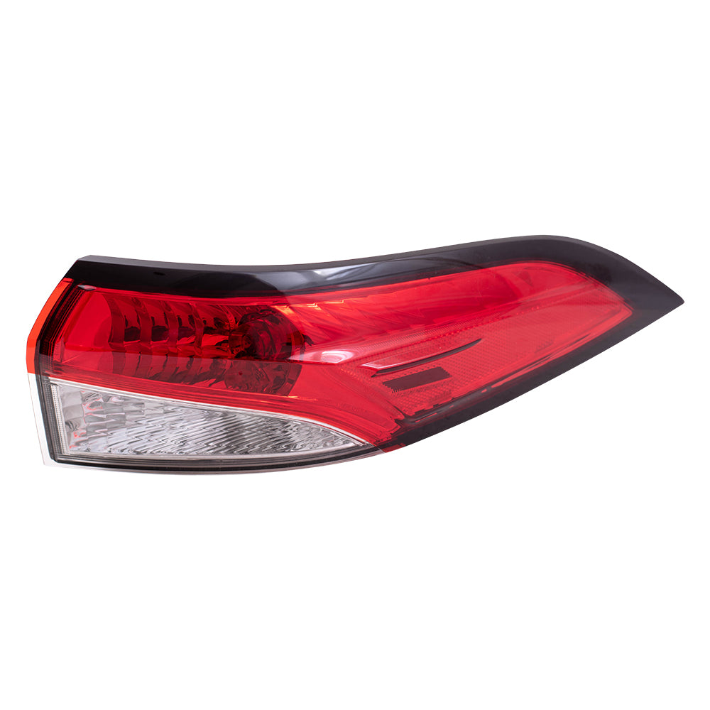 Brock Replacement Passengers Tail Light Assembly Red and Clear Lens Quarter Mounted Compatible with 2020 Corolla Sedan Built in Japan