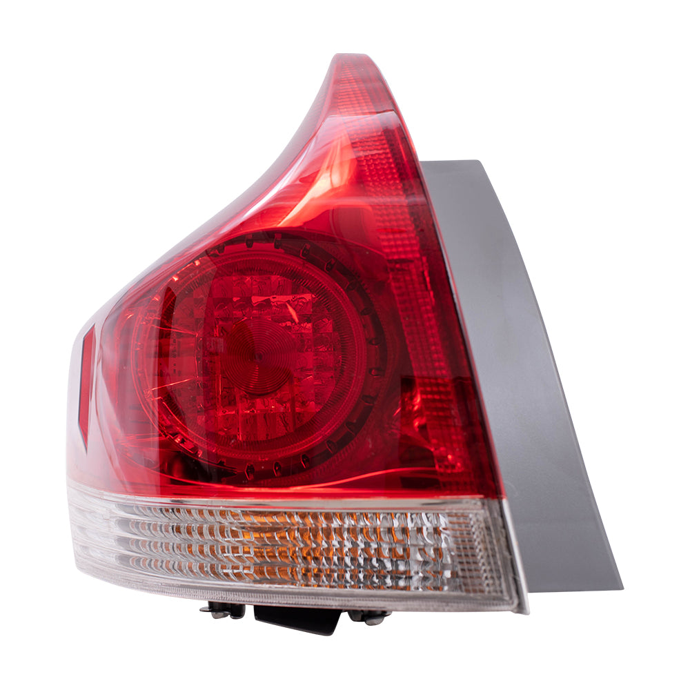 Brock Replacement Driver Side Quarter Mounted Tail Light Assembly Compatible with 13-16 Venza