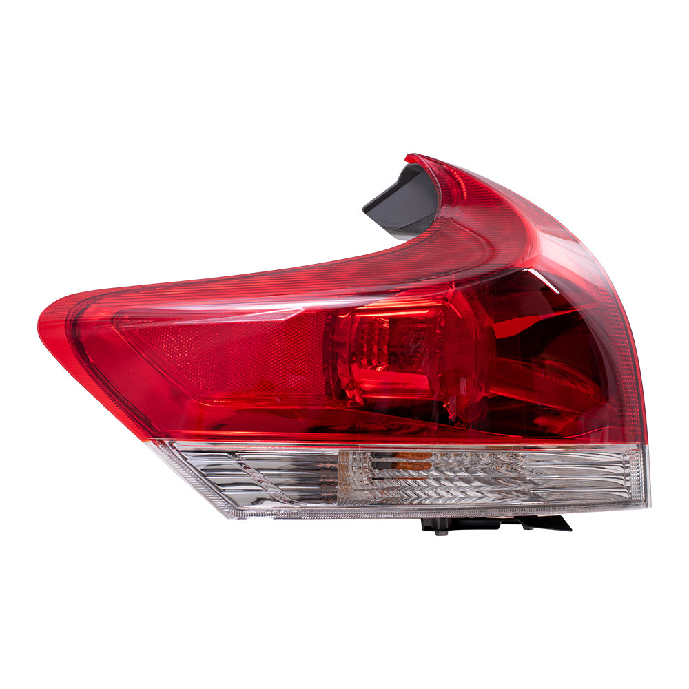 Brock Replacement Driver Side Quarter Mounted Tail Light Assembly Compatible with 13-16 Venza