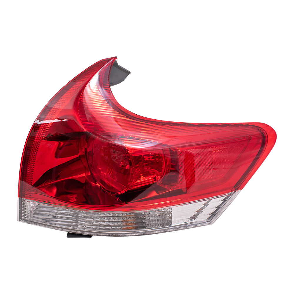 Brock Replacement Passenger Side Quarter Mounted Tail Light Assembly Compatible with 13-16 Venza