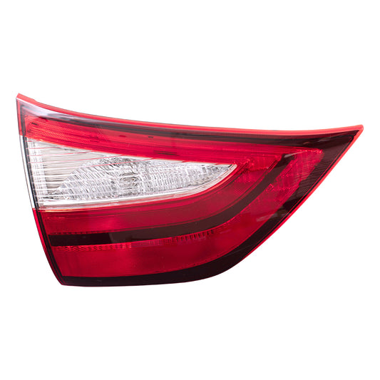 Brock Replacement Driver Tail Light Liftgate Mounted Compatible with 2015-2019 Toyota Sienna EXCEPT SE