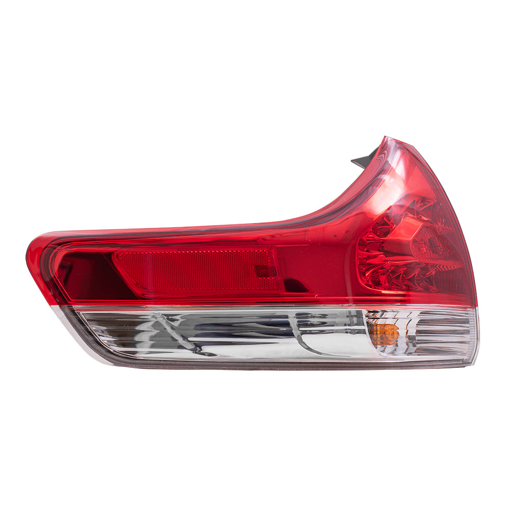 Brock Aftermarket Replacement Driver Left Combination Tail Light Assembly Body Mounted Compatible with 2011-2014 Toyota Sienna EXCEPT SE