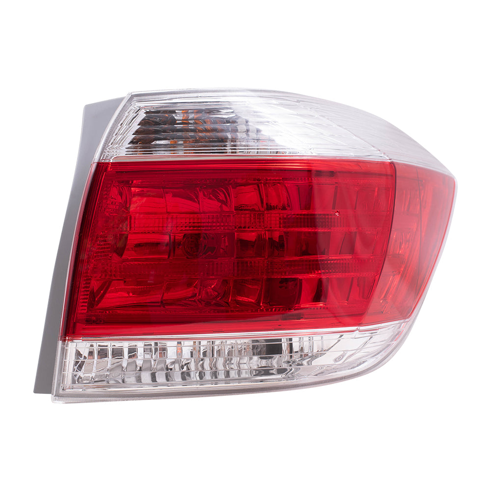 Brock Replacement Driver and Passenger Taillights Tail Lamps Compatible with 11-13 SUV 81560-0E070 81550-0E070