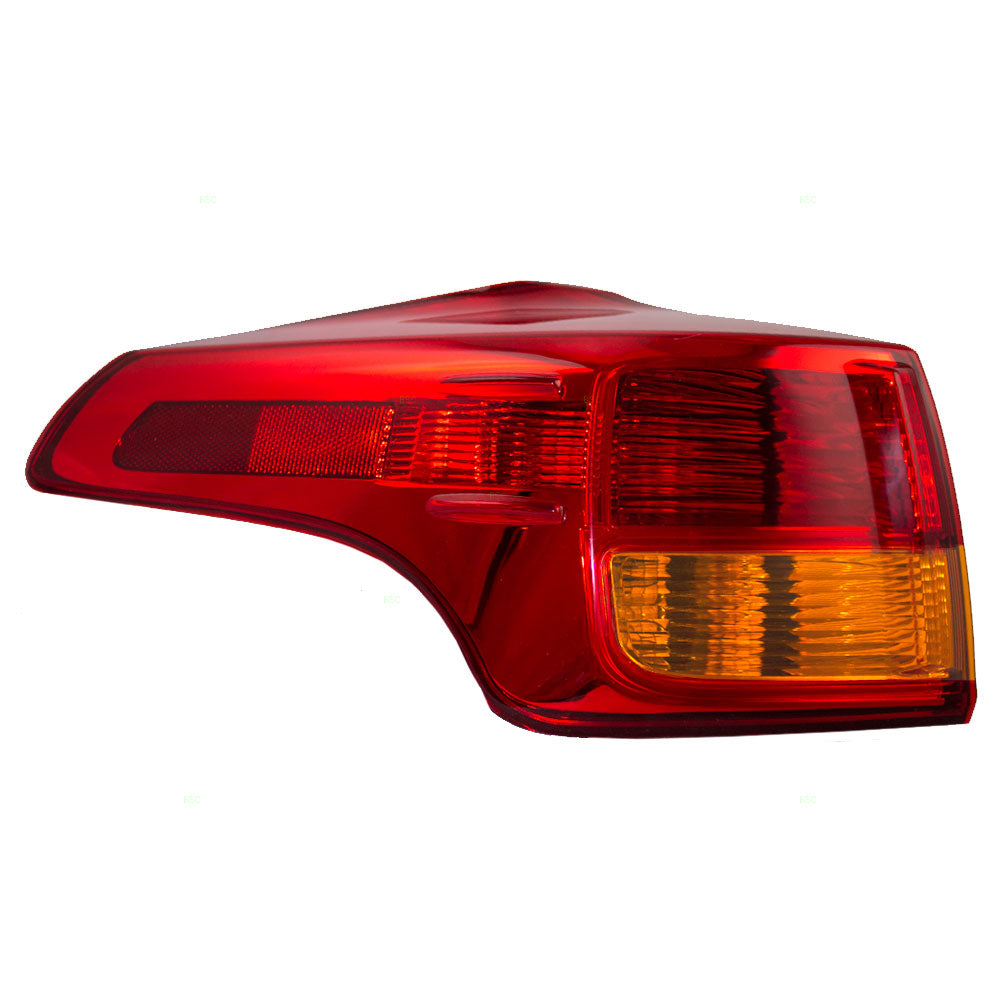 Brock Replacement Drivers Taillight Tail Lamp Quarter Panel Mounted Lens Compatible with 13-15 RAV4 81561-42160