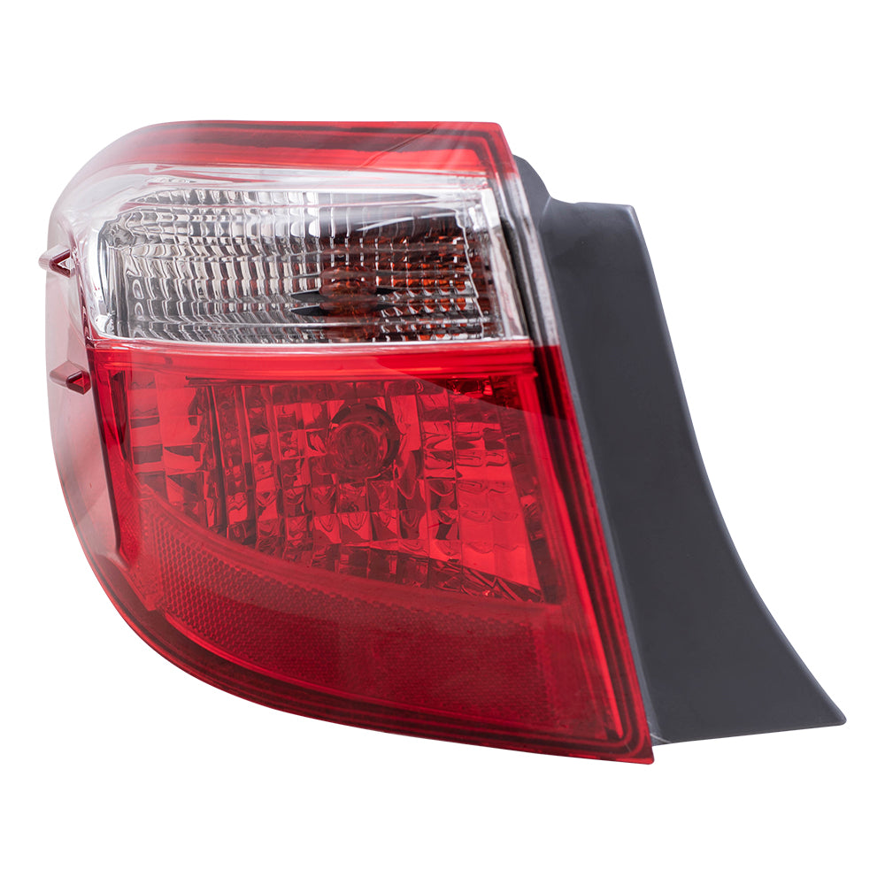 Brock Replacement Pair Set Taillights Quarter Panel Mounted Tail Lamps Compatible with 14-16 Corolla 81560-02750 81550-02750