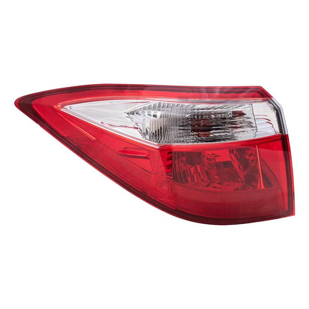 Brock Replacement Pair Set Taillights Quarter Panel Mounted Tail Lamps Compatible with 14-16 Corolla 81560-02750 81550-02750