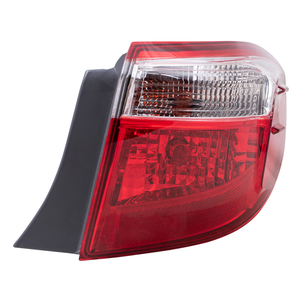 Brock Replacement Passengers Taillight Tail Lamp Quarter Panel Mounted Lens Compatible with 14-16 Corolla 81550-02750