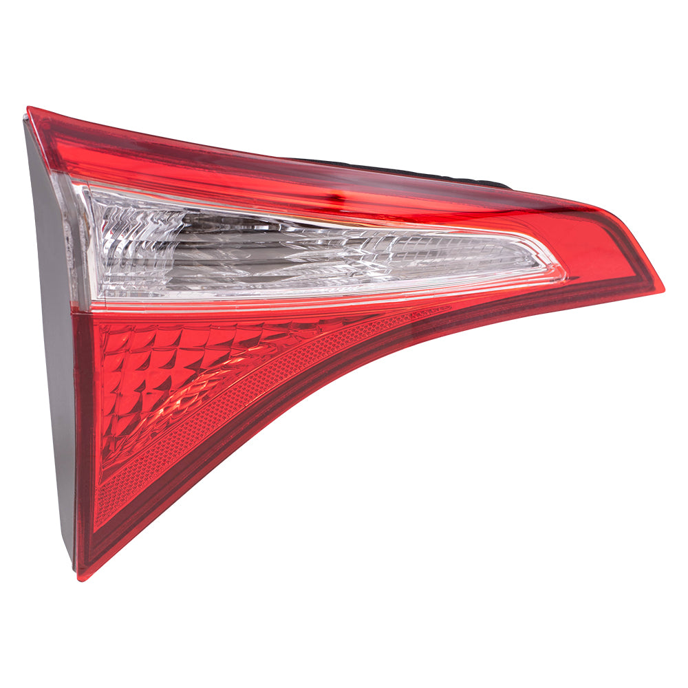 Brock Replacement Drivers Taillight Lid Mounted Tail Lamp Compatible with 14-16 Corolla 81590-02510