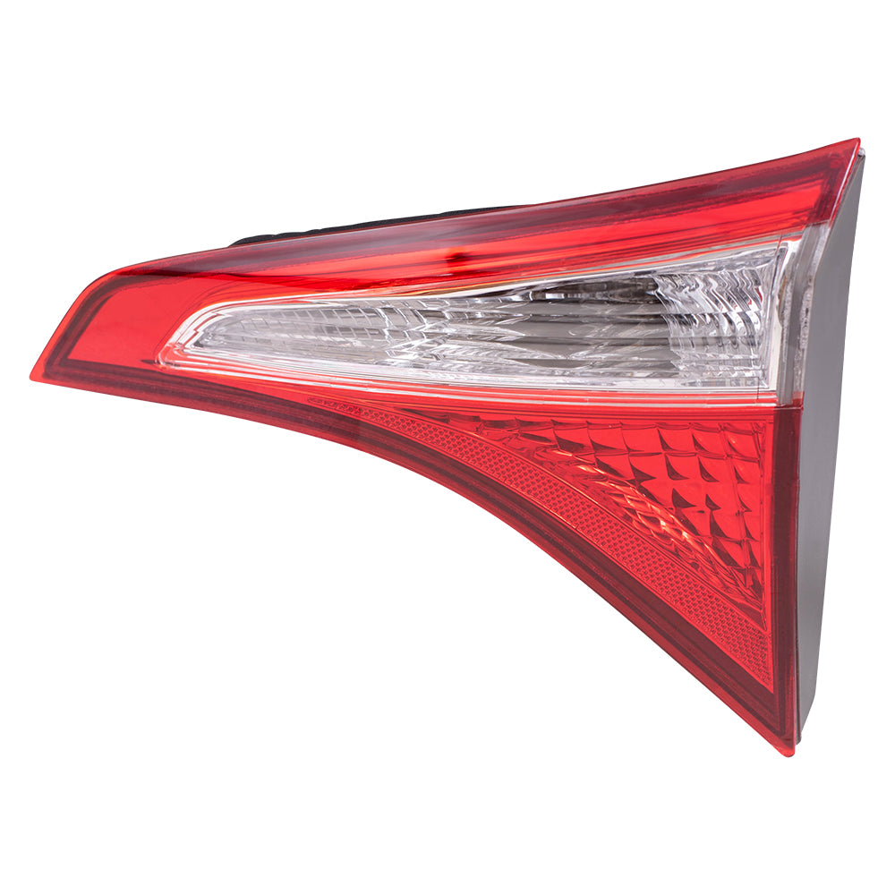 Brock Replacement Passengers Taillight Lid Mounted Tail Lamp Compatible with 14-16 Corolla 81580-02510