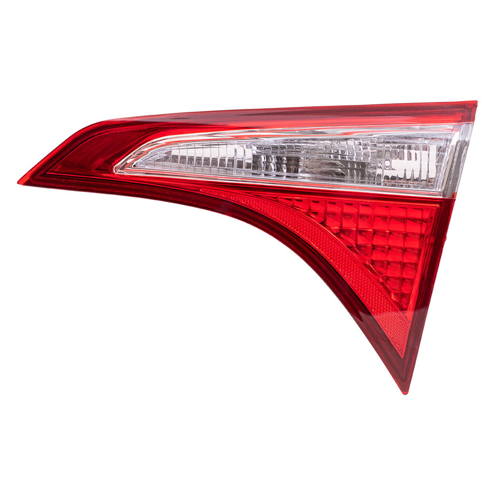 Brock Replacement Passengers Taillight Lid Mounted Tail Lamp Compatible with 14-16 Corolla 81580-02510