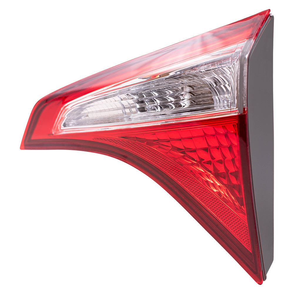 Brock Replacement Passengers Taillight Lid Mounted Tail Lamp Compatible with 14-16 Corolla 81580-02510