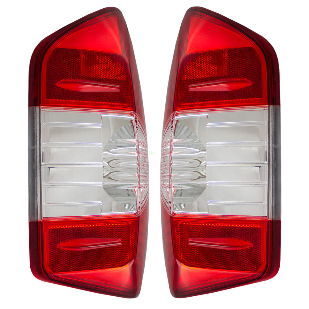 Brock Aftermarket Replacement Driver Left Passenger Right Combination Tail Light Assembly Set Compatible With 2014-2021 Toyota Tundra