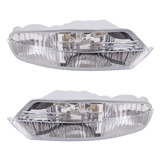 Brock Replacement Driver and Passenger Fog Lights Lamps Compatible with 2004-2006 LS 430 81221-50070 81211-50070