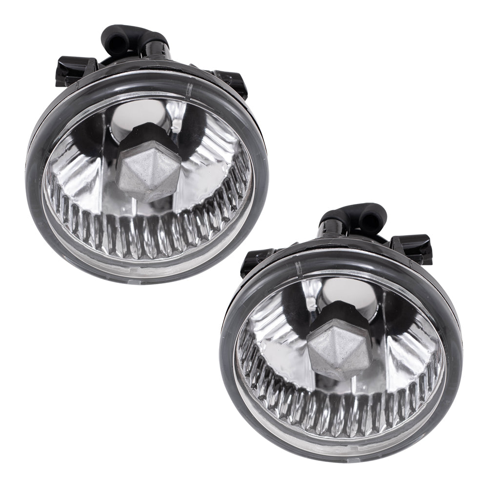 Brock Replacement Set Driver and Passenger Fog Lights Lamps Compatible with HIghlander Prius Echo MR2 xA 81221-52070 81211-52070