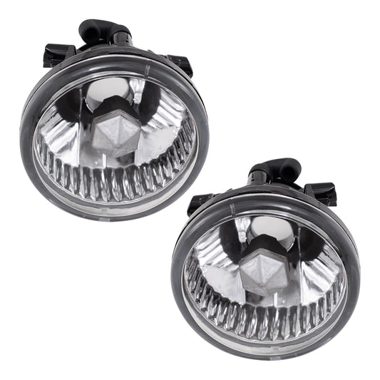 Brock Replacement Set Driver and Passenger Fog Lights Lamps Compatible with HIghlander Prius Echo MR2 xA 81221-52070 81211-52070