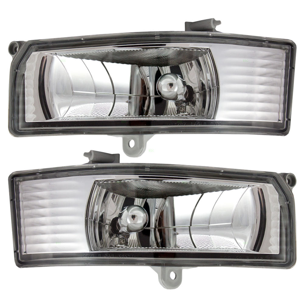 Brock Replacement Driver and Passenger Fog Lights Lamps Compatible with 2005 2006 Camry 81220-06040 81210-06040