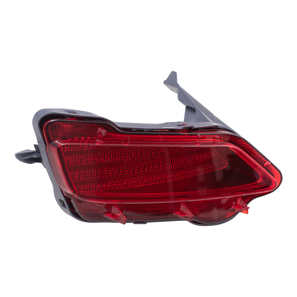 Brock Replacement Drivers Rear Bumper Reflector Light Lamp Unit Compatible with 2013-2015 RAV4 81490-0R010 TO1184107