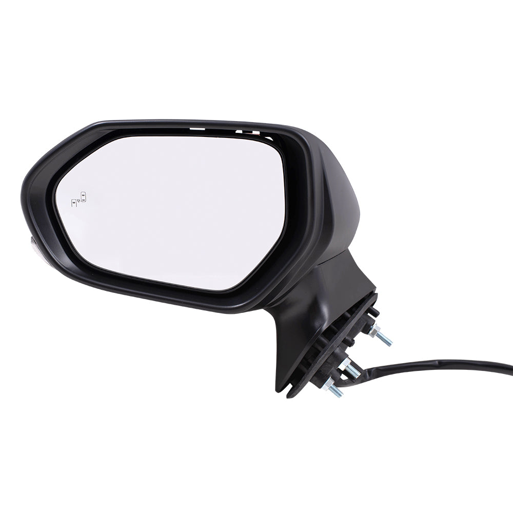 Brock Replacement Driver Side Power Mirror Paint to Match Black with Heat, Signal and Blind Spot Detection without Memory, Camera and Auto Dim Compatible with 2019-2020 Toyota Avalon