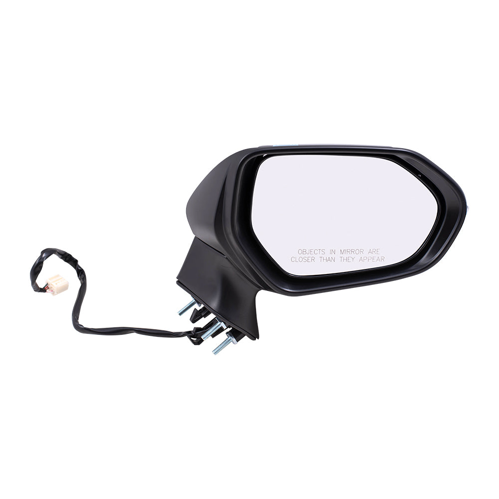 Brock Replacement Driver and Passenger Side Power Mirrors Paint to Match Black with Heat and Signal without Blind Spot Detection Compatible with 2020 Toyota Corolla Sedan JAPAN BUILT