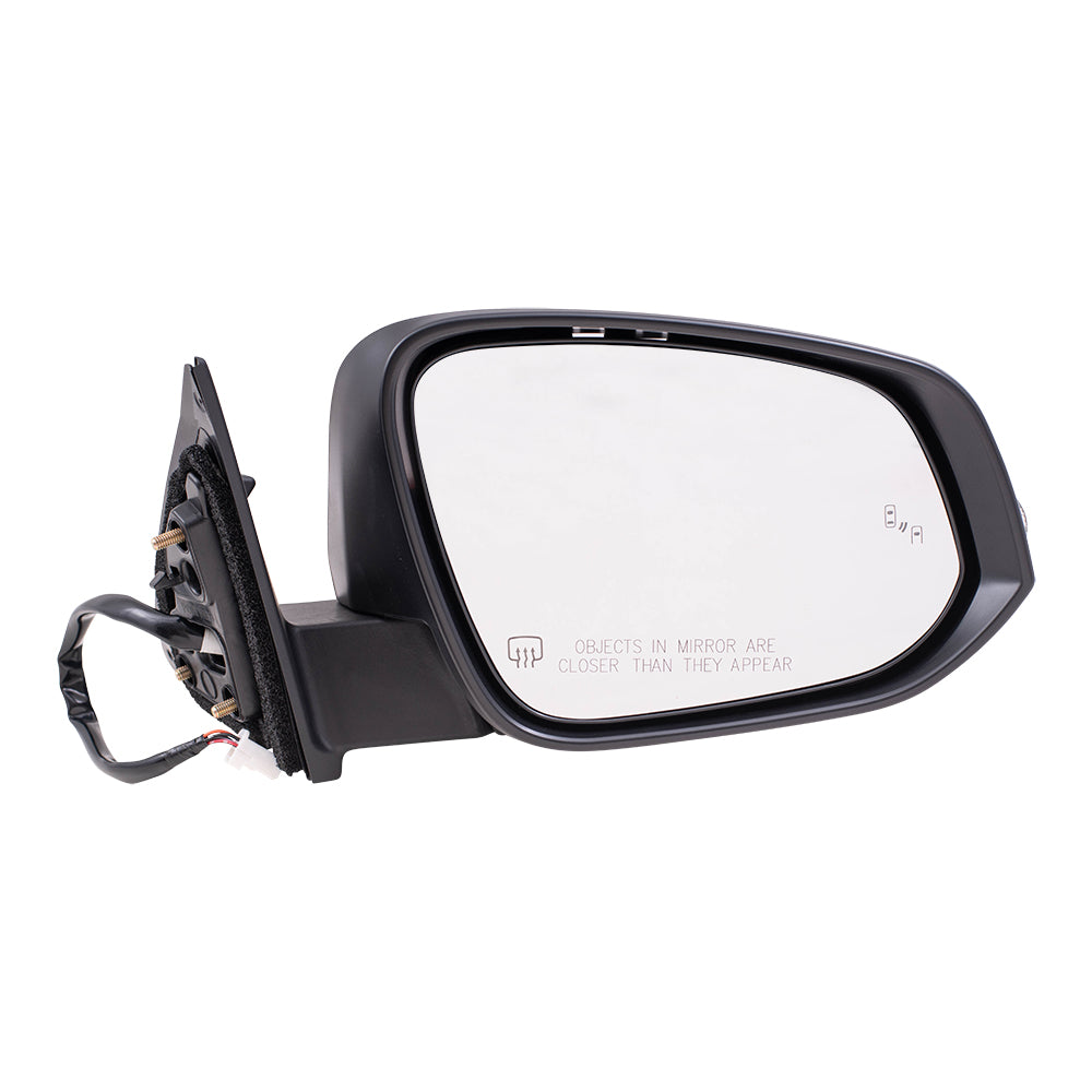 Brock Replacement Driver and Passenger Side Power Mirrors Paint to Match Black with Heat, Signal & Blind Spot Detection Compatible with 2014-2019 Toyota Highlander 2014-2019 Toyota Highlander Hybrid