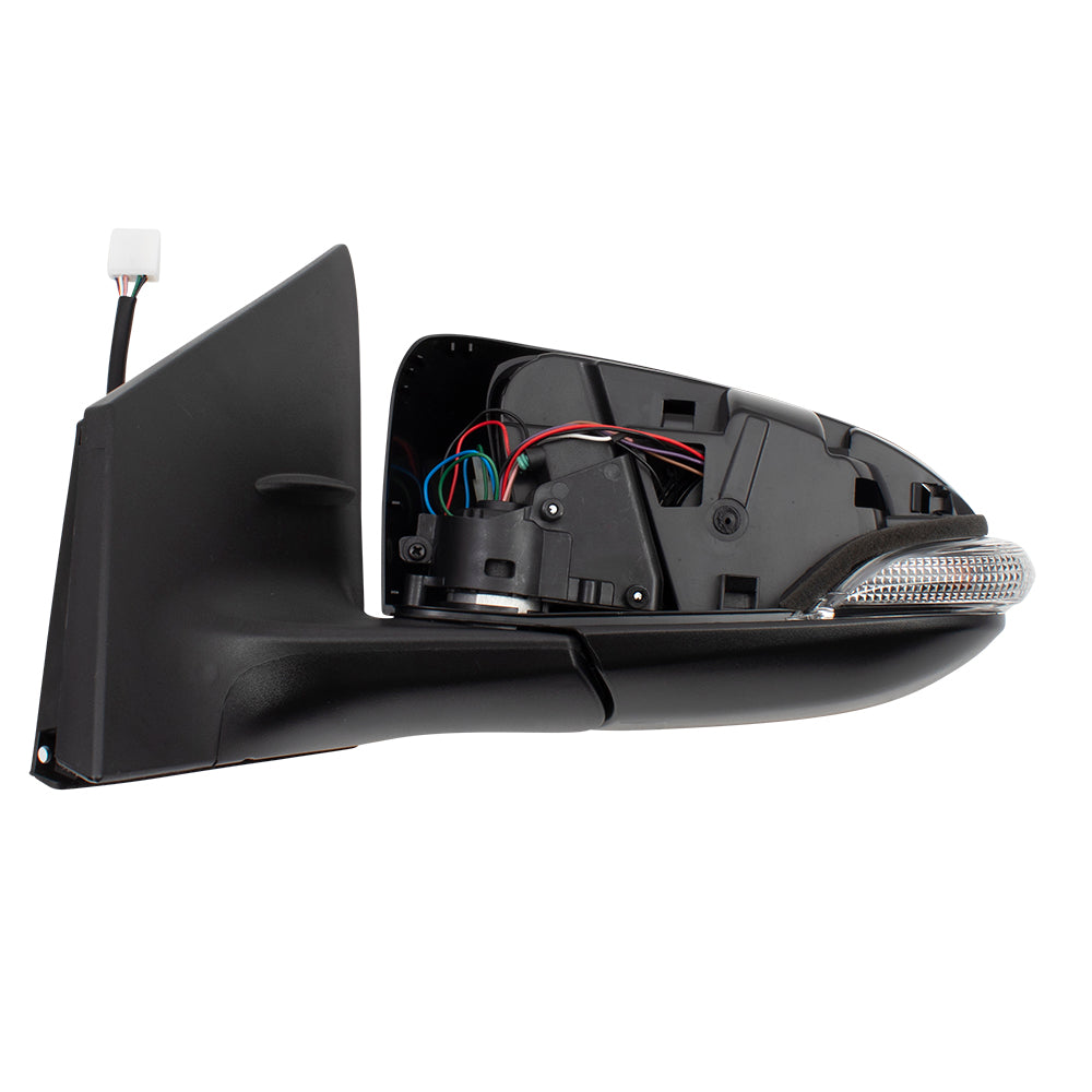 Brock Replacement Drivers Power Folding Side View Mirror Heated Signal Left Compatible with 2016 iM 2017-2018 Corolla iM 8794012E90