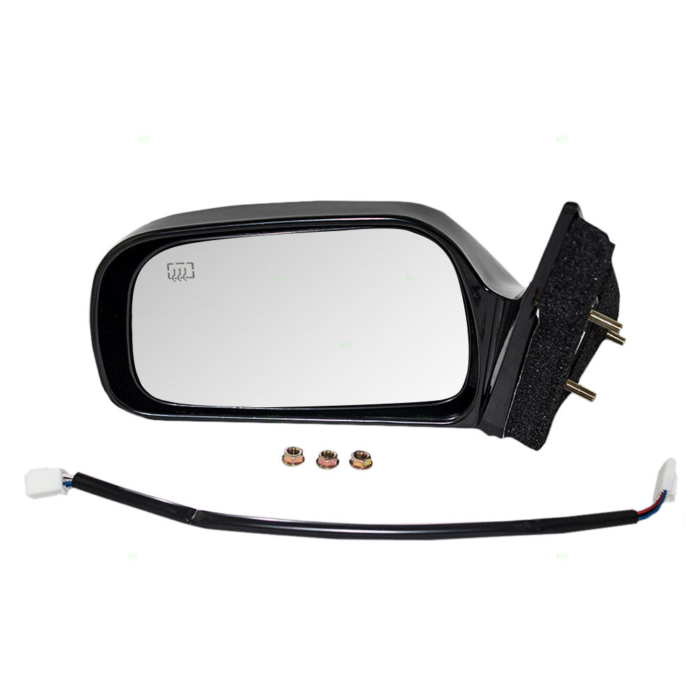 Brock Replacement Drivers Power Side View Mirror Heated Compatible with 1997-2001 Camry US Japan 87940-33230-C0