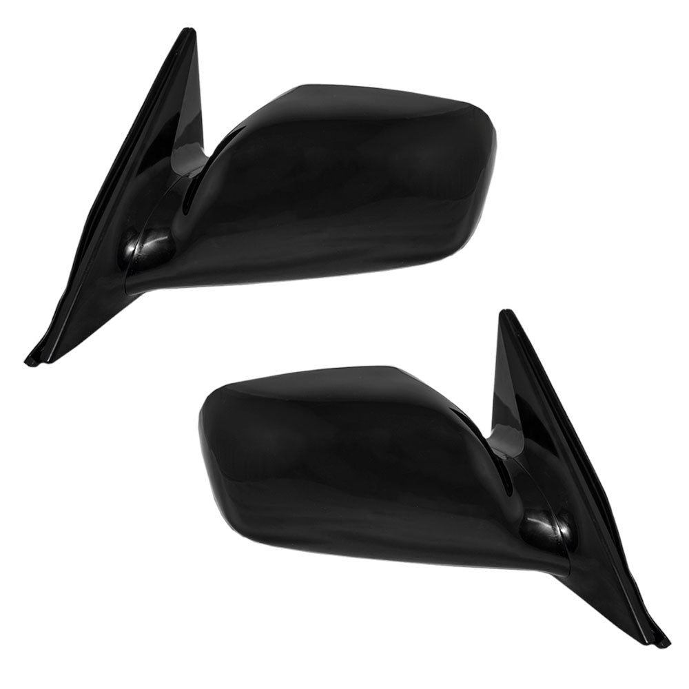 Brock Replacement Driver and Passenger Power Side View Mirrors Heated Smooth Compatible with 2002-2006 Camry U.S. 87940AA100C0 87910AA100C0