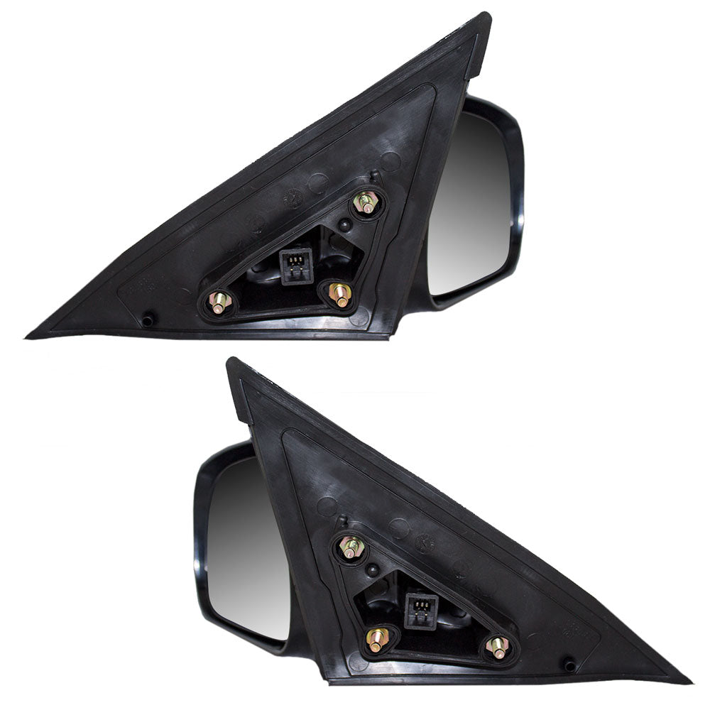 Brock Replacement Driver and Passenger Power Side View Mirrors Heated Smooth Compatible with 2002-2006 Camry U.S. 87940AA100C0 87910AA100C0