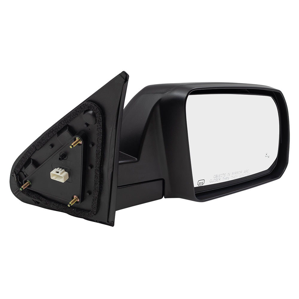 Brock Replacement Passengers Side Heated Blind Spot Detection Manual Folding Power Mirror Compatible with 2014-2019 Tundra 879100C400 87910-0C400