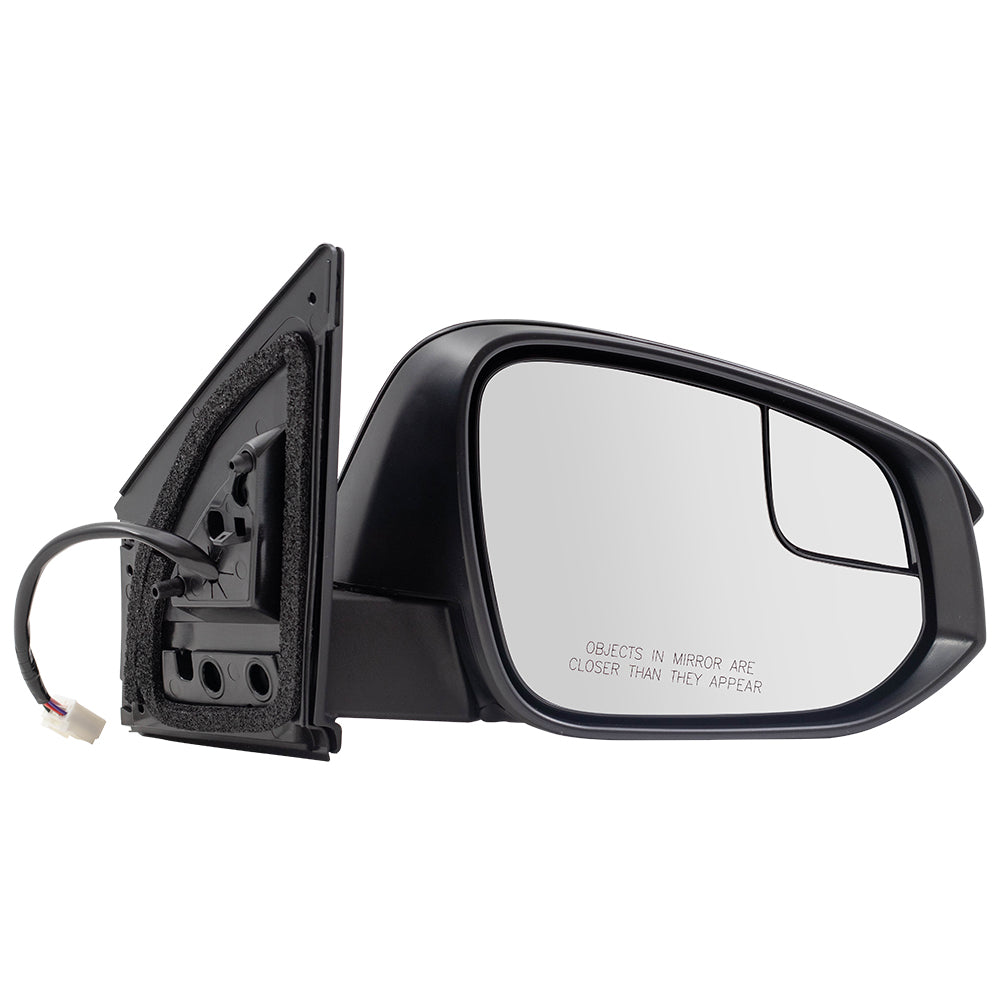 Brock Replacement Pair Set Power Side View Mirrors Heated Signal Spotter Glass Compatible with 16-18 RAV4 879400R220C0 879100R210C0 87940-0R220-C0 87910-0R210-C0