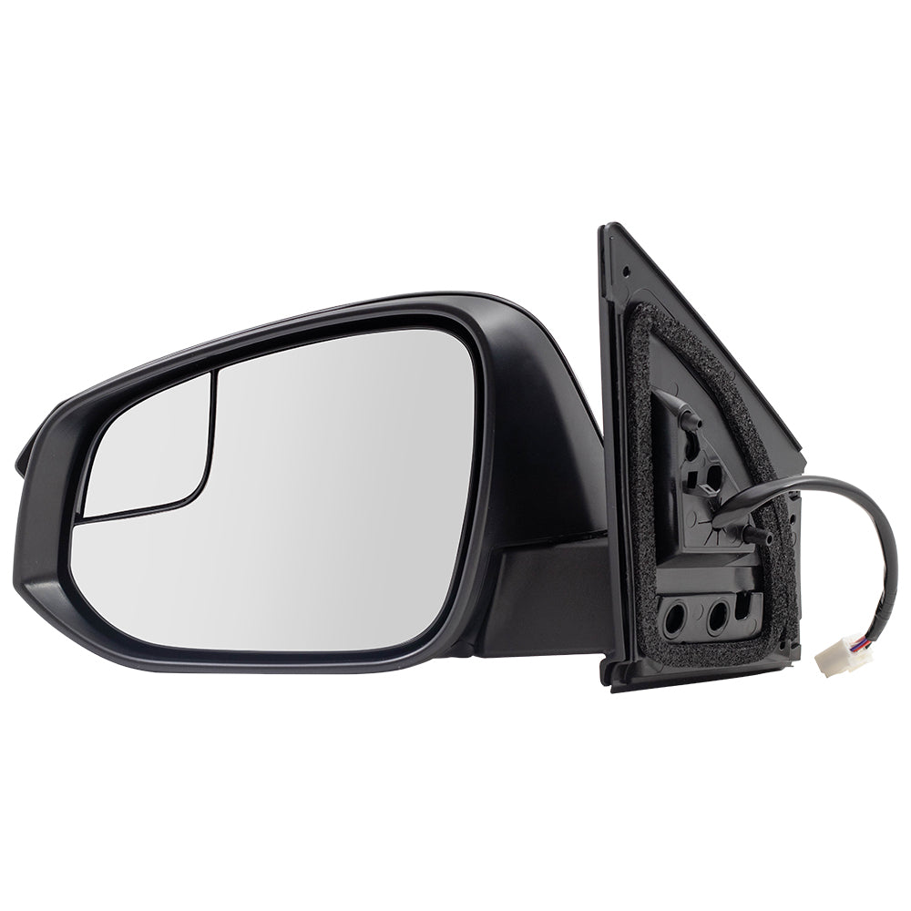 Brock Replacement Power Side View Mirror Driver Heated Signal Spotter Glass Compatible with 16-18 RAV4 879400R220C0 87940-0R220-C0