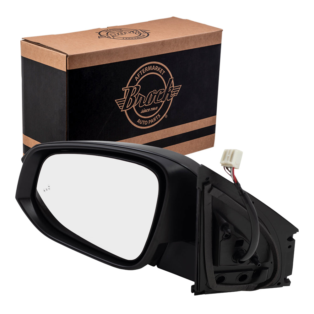 Brock Replacement Driver Power Sde Mirror Blind Spot Detection Compatible with 13-15 RAV4 87940-0R100-C0