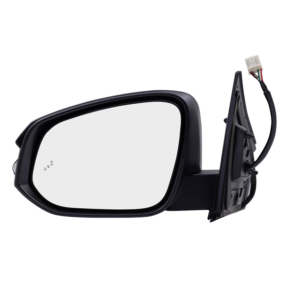 Brock Replacement Driver Power Sde Mirror Blind Spot Detection Compatible with 13-15 RAV4 87940-0R100-C0