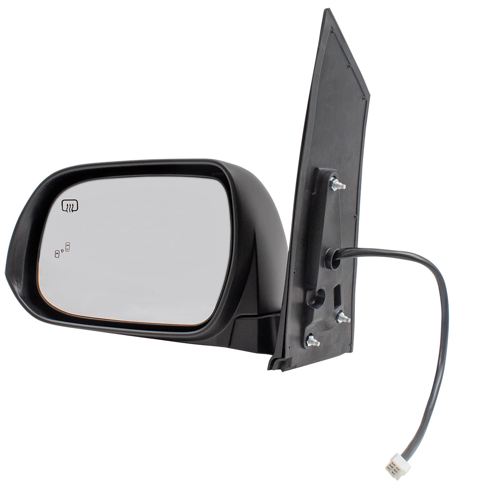 Brock Replacement Drivers Power Side View Mirror Heated Blind Spot Detection for 13-17 Sienna Van replaces 8794008113 TO1320301