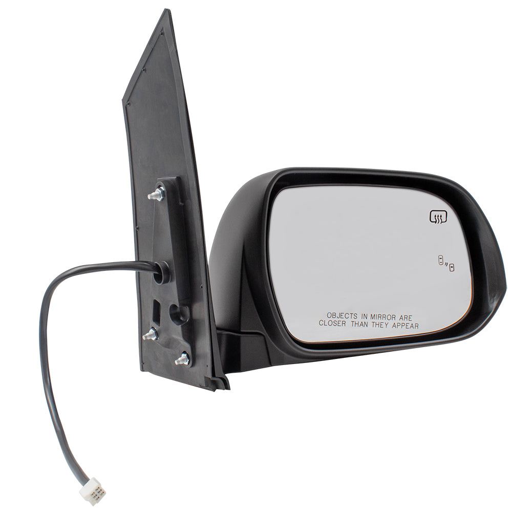 Brock Replacement Passengers Power Side View Mirror Heated Blind Spot Detection for 13-17 Sienna Van replaces 8791008113 TO1321301