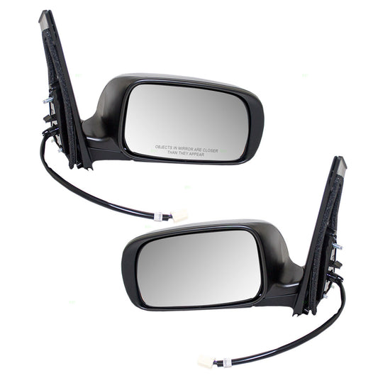 Brock Replacement Driver and Passenger Power Side View Mirrors Heated Compatible with 2004-2009 Prius 87940-47101 87910-47101