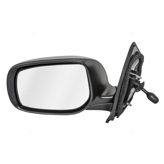 Brock Replacement Drivers Manual Remote Side View Mirror Compatible with Yaris Sedan 87940-52780