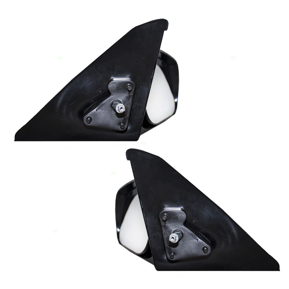 Brock Replacement Driver and Passenger Manual Remote Side View Mirrors Ready-to-Paint Compatible with 88-92 Corolla 89-90 Prizm 87940-1A320 87910-1A240