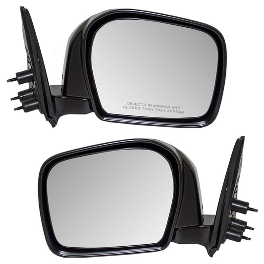 Brock Replacement Driver and Passenger Manual Side View Mirror Compatible with Pickup Truck 87940-35531 87910-35560