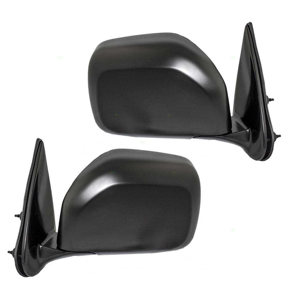 Brock Replacement Driver and Passenger Manual Side View Mirror Compatible with Pickup Truck 87940-35531 87910-35560