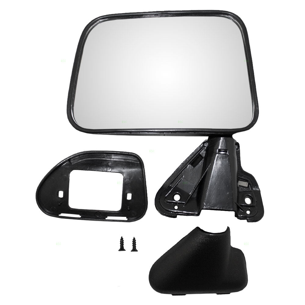 Brock Replacement Drivers Manual Side View Mirror Textured Compatible with 87-88 Pickup 87-89 4Runner 8794089135