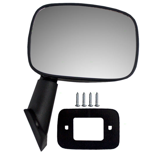 Brock Replacement Passengers Manual Side View Mirror Compatible with Pickup Truck 8791089109