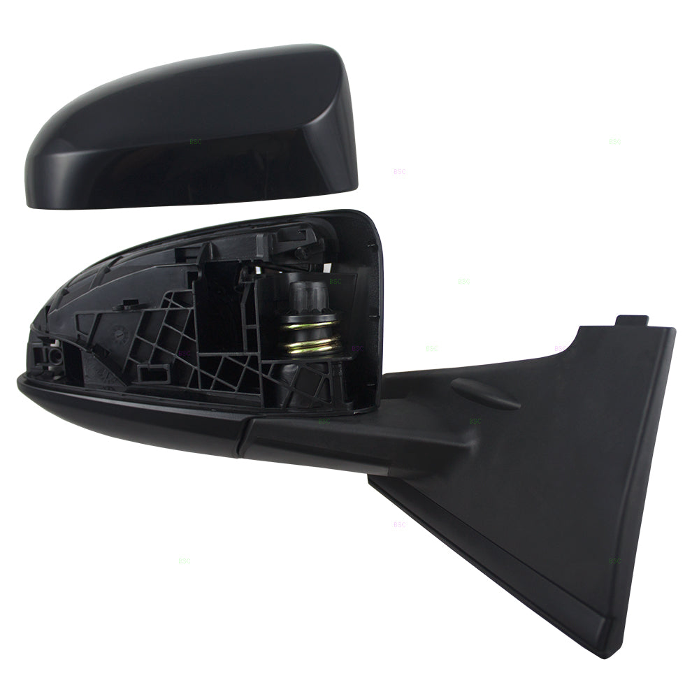 Brock Replacement Passengers Manual Side View Mirror w/ Cover Compatible with 2015-2018 Yaris Hatchback 87910-0D560