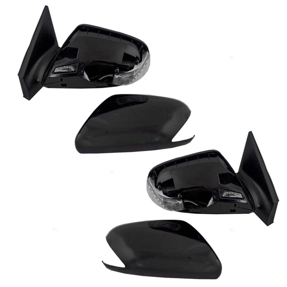 Brock Replacement Driver and Passenger Power Side View Mirrors with Signal Compatible with 2005-2010 tC 87940-21190-C0 87910-21190-C0