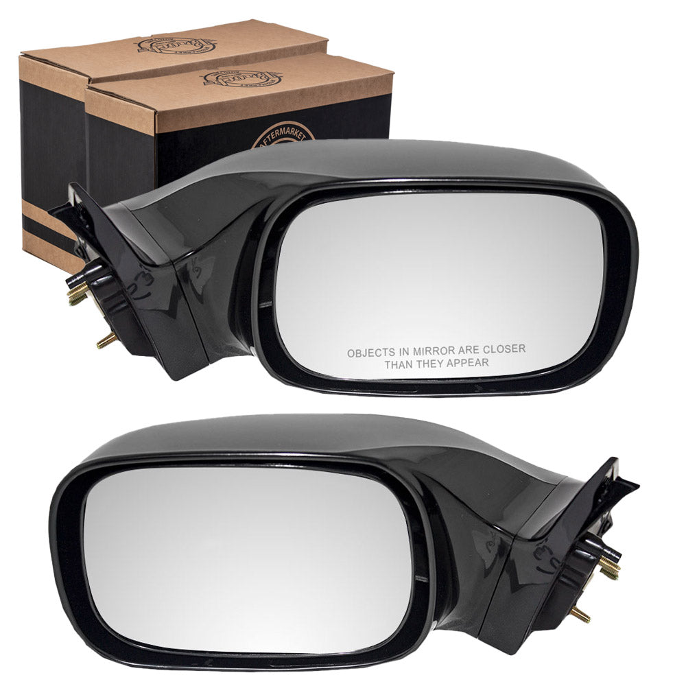 Brock Replacement Pair Set Power Side View Mirrors Heated w/o Signal Ready-to-Paint Compatible with 05-10 Avalon 87940-AC906 87910-AC904