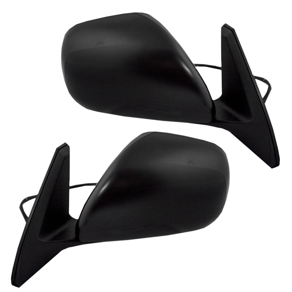 Brock Replacement Driver and Passenger Power Side View Mirrors Textured Compatible with 2003-2009 4Runner SUV 87940-35620 87910-35600