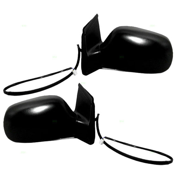 Brock Replacement Driver and Passenger Power Side View Mirrors Ready-to-Paint Compatible with 1998-2003 Sienna Van 87940-08040 87910-08041