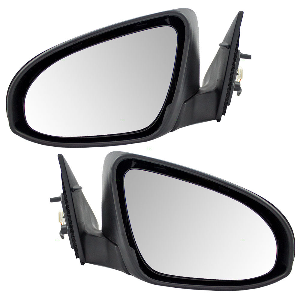 Brock Replacement Driver and Passenger Power Side View Mirrors Ready-to-Paint Compatible with 2012-2014 Camry 87909-06400 8790806400